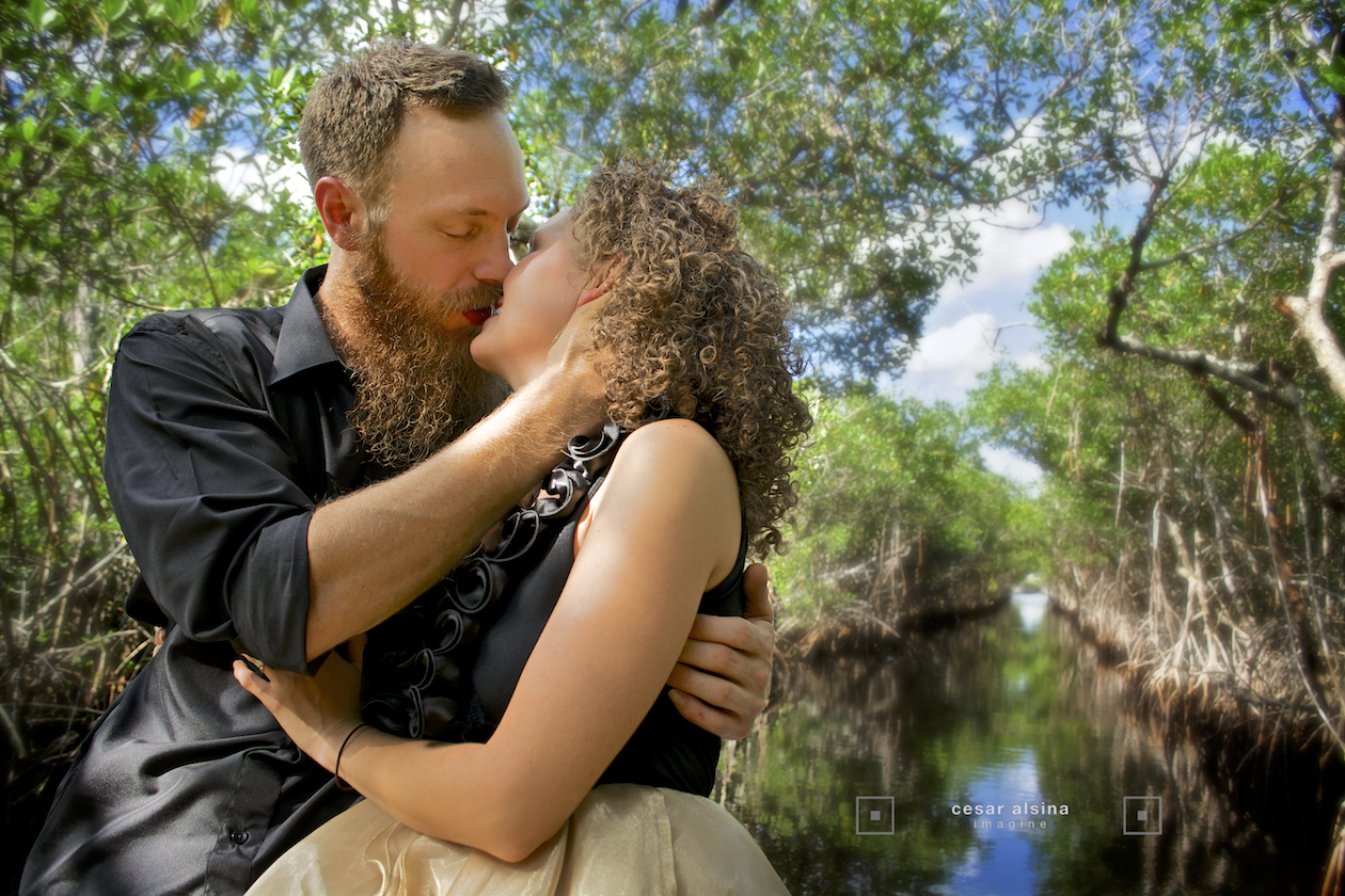 Jason & Alexis on Airboat