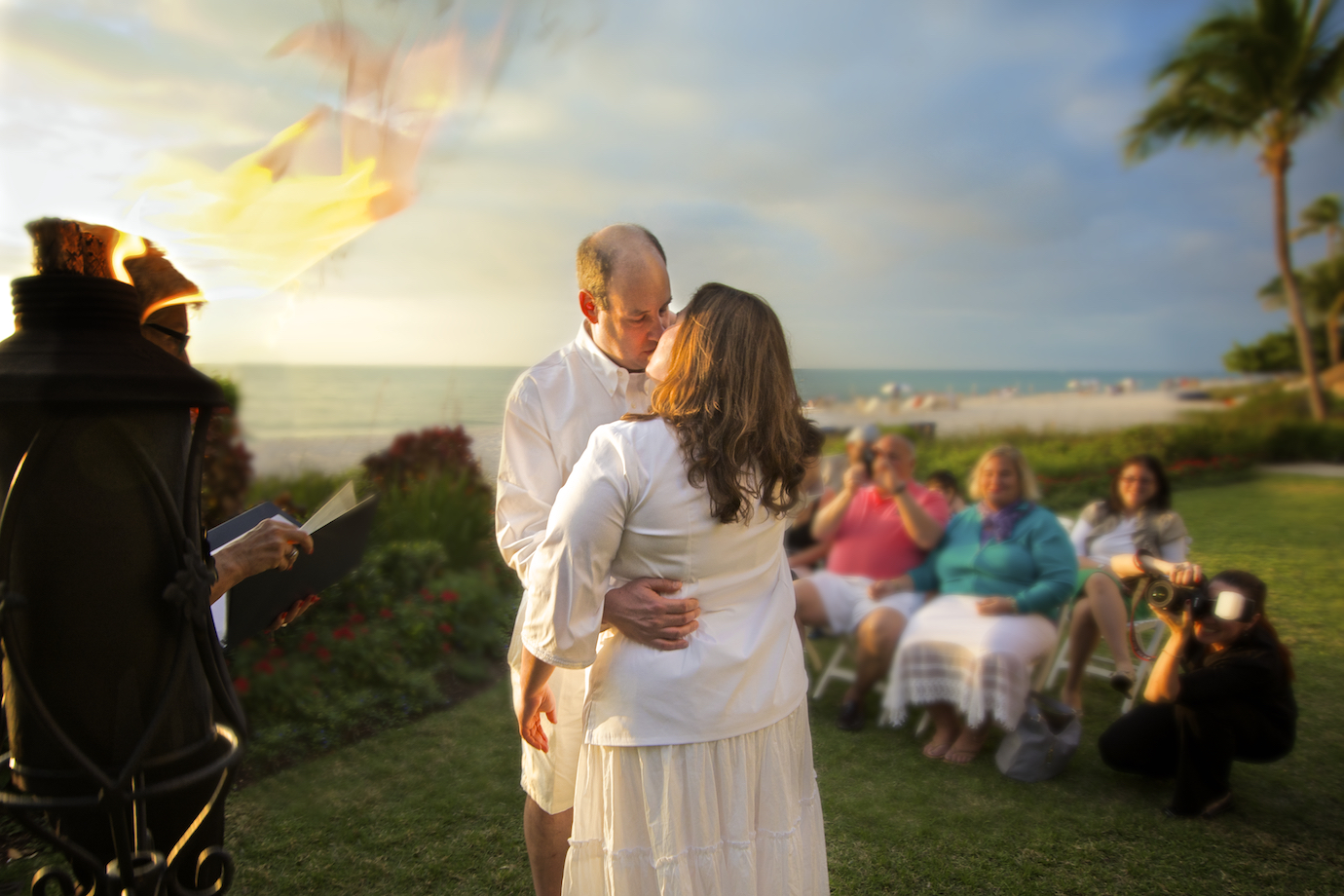 Wedding Sunset at La Playa - Naples Portrait Photography